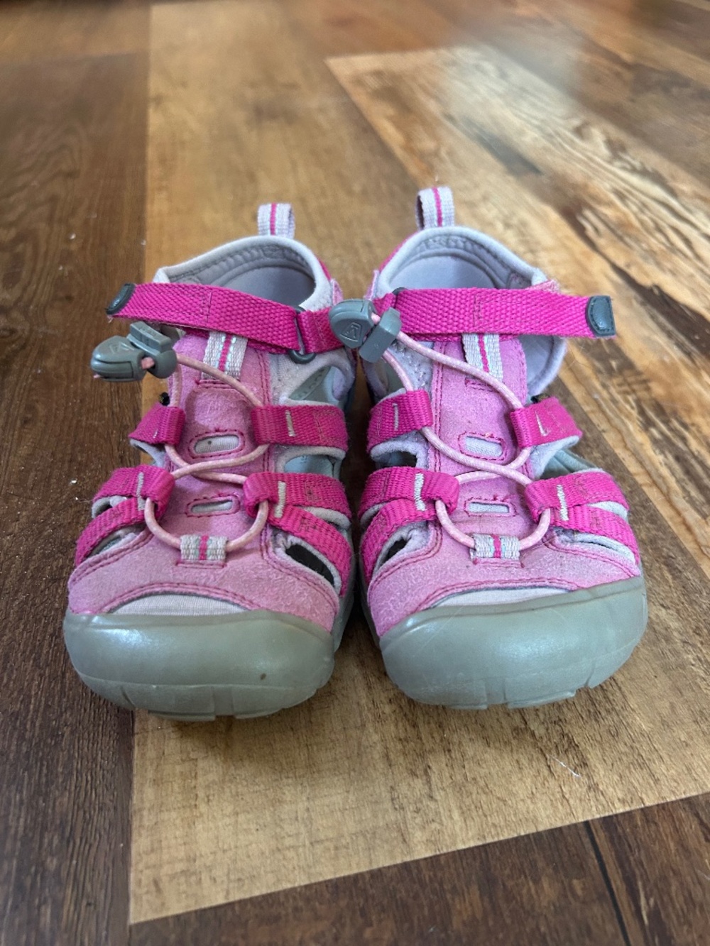 KEEN Pink Sandals with Adjustable Straps and Sturdy Sole